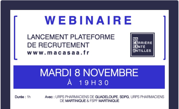 webinaire lancement macasaa recrutement antilles